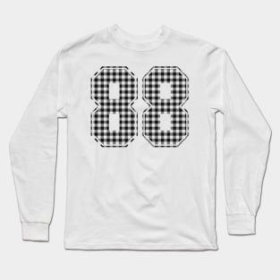 Plaid Number - 88 - Dark Long Sleeve T-Shirt